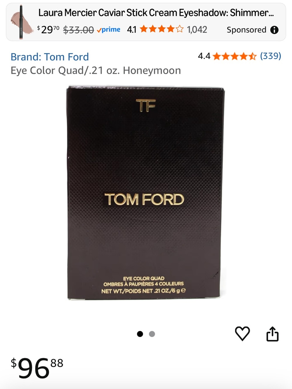 Tom Ford 46 Ember Bronze eyeshadow pallet